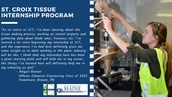 St. Croix Tissue Internship Program larger font